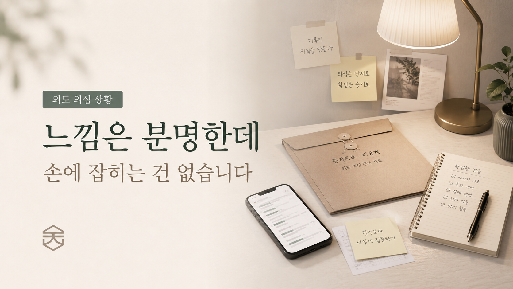 느낌은 분명한데 손에 잡히는 건 없습니다