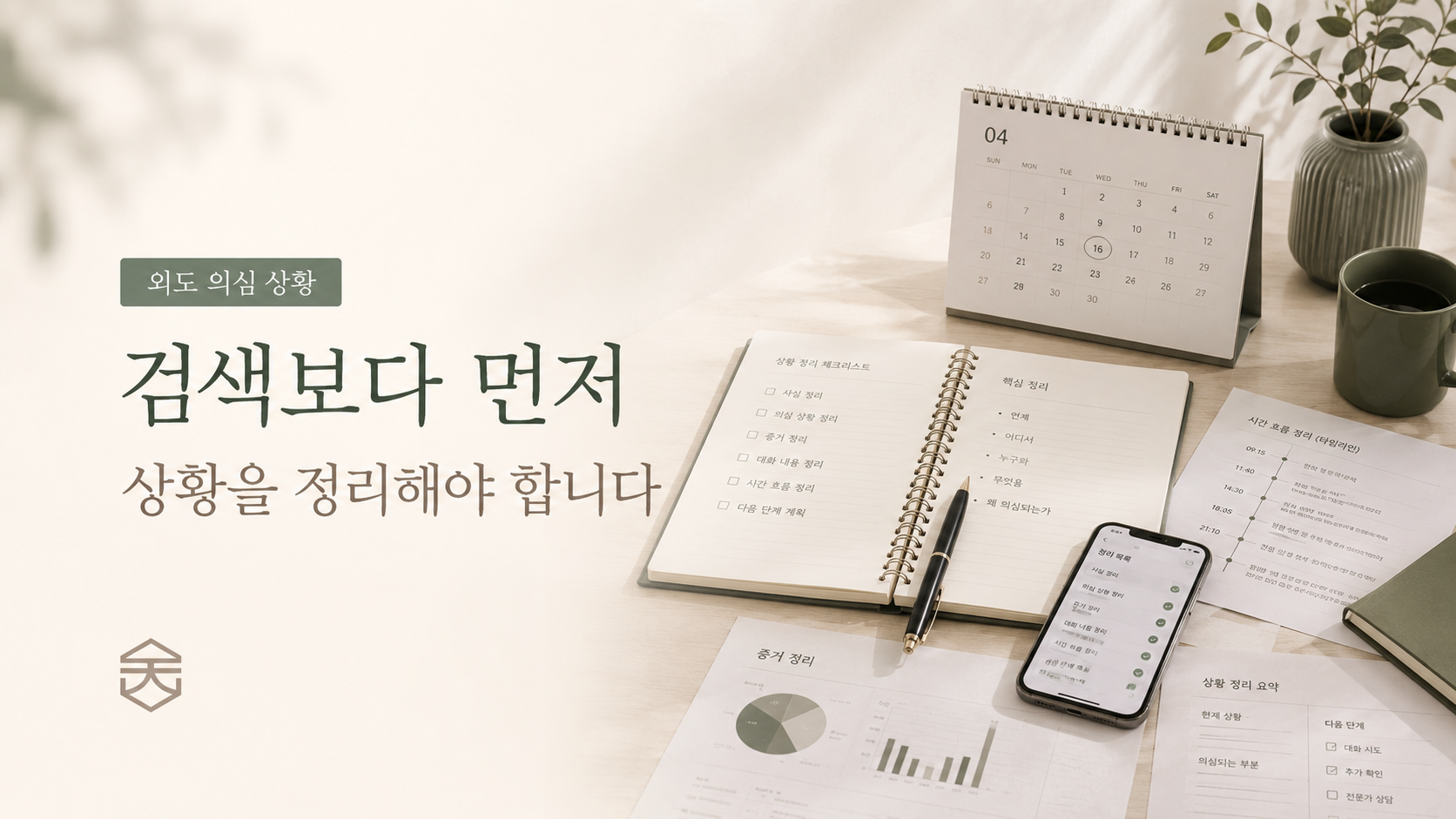 검색보다 먼저 상황을 정리해야 합니다